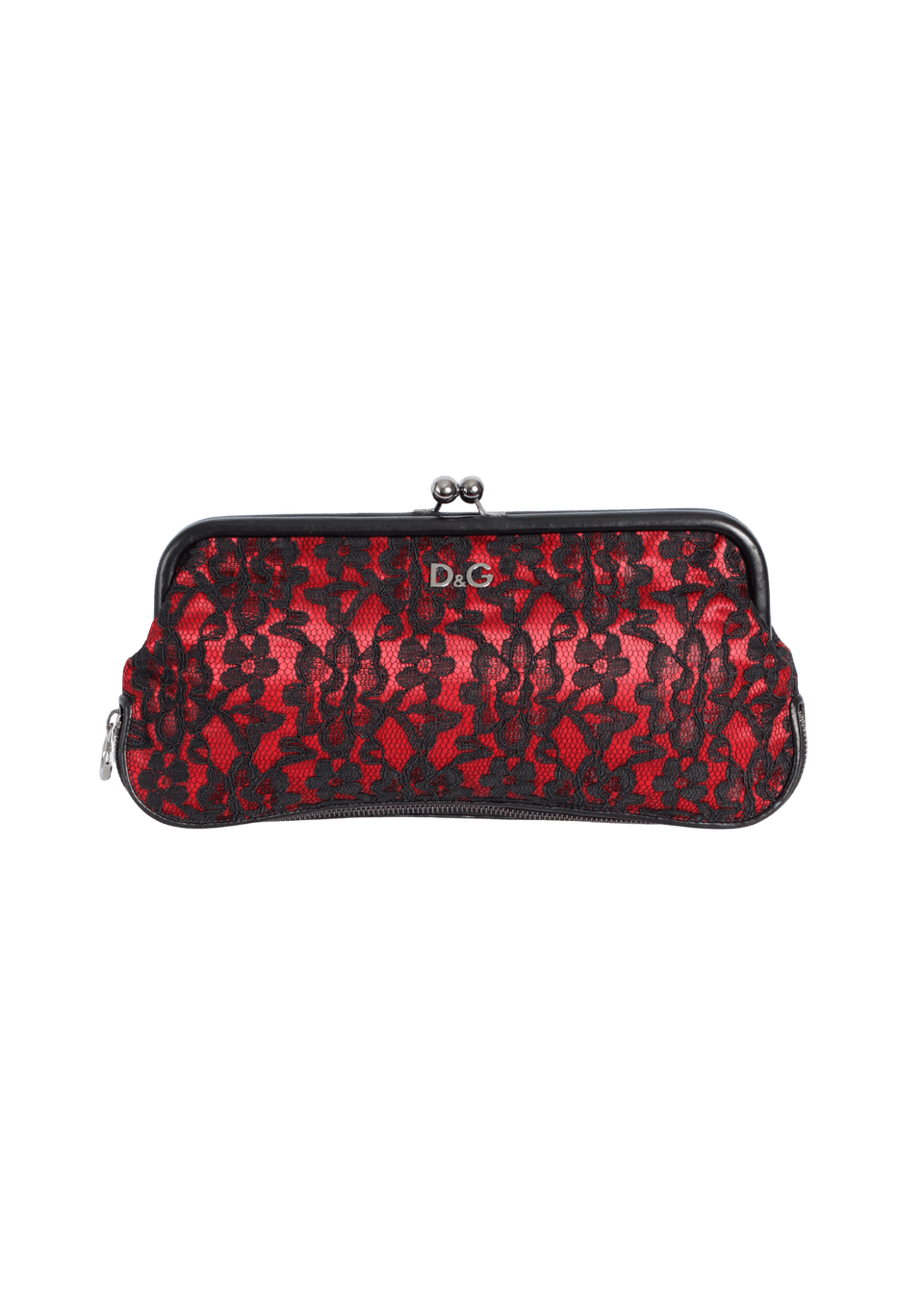 LACED KISS LOCK CLUTCH