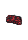 LACED KISS LOCK CLUTCH