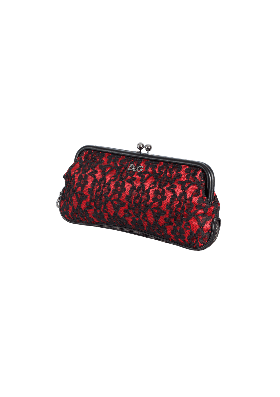 LACED KISS LOCK CLUTCH