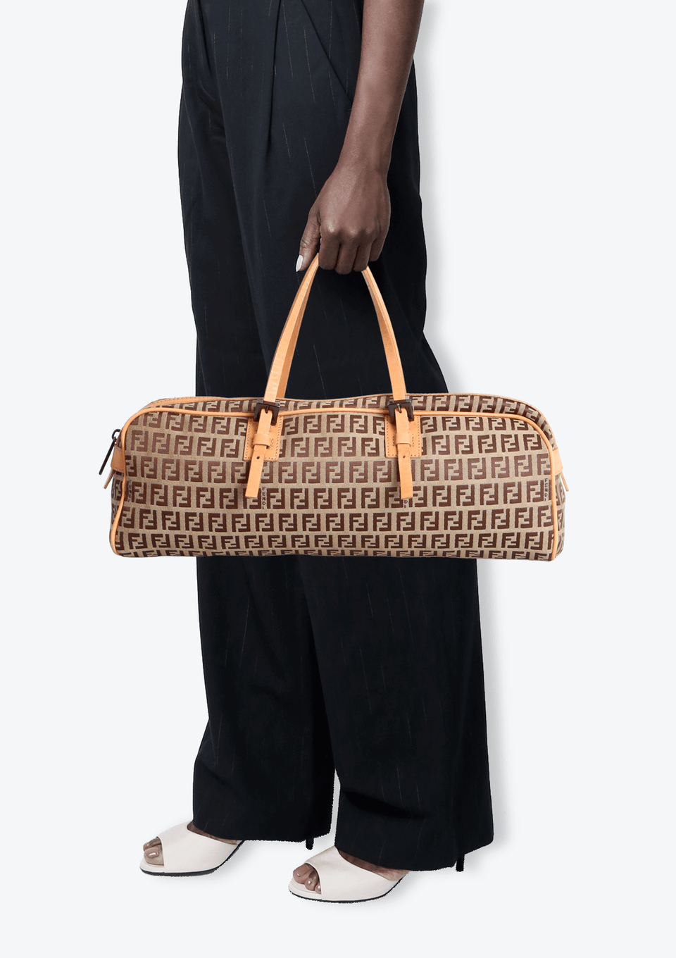 BOLSA FENDI ZUCCHINO LONG BAG MARROM ORIGINAL – Gringa