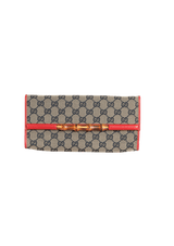 GG CANVAS BAMBOO WALLET