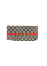 GG CANVAS BAMBOO WALLET