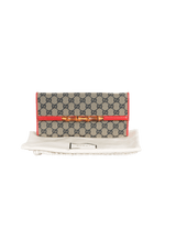 GG CANVAS BAMBOO WALLET