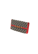 GG CANVAS BAMBOO WALLET