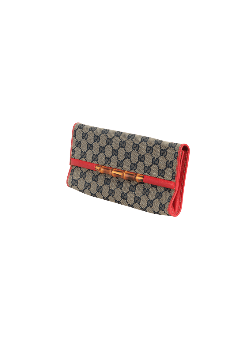 GG CANVAS BAMBOO WALLET