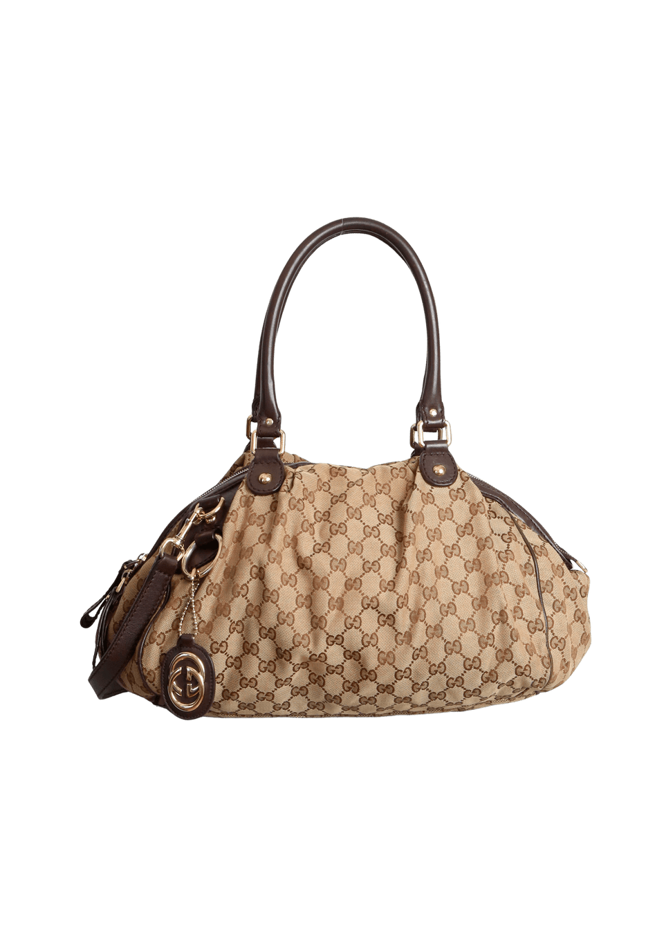 MEDIUM GG CANVAS SUKEY BOSTON BAG