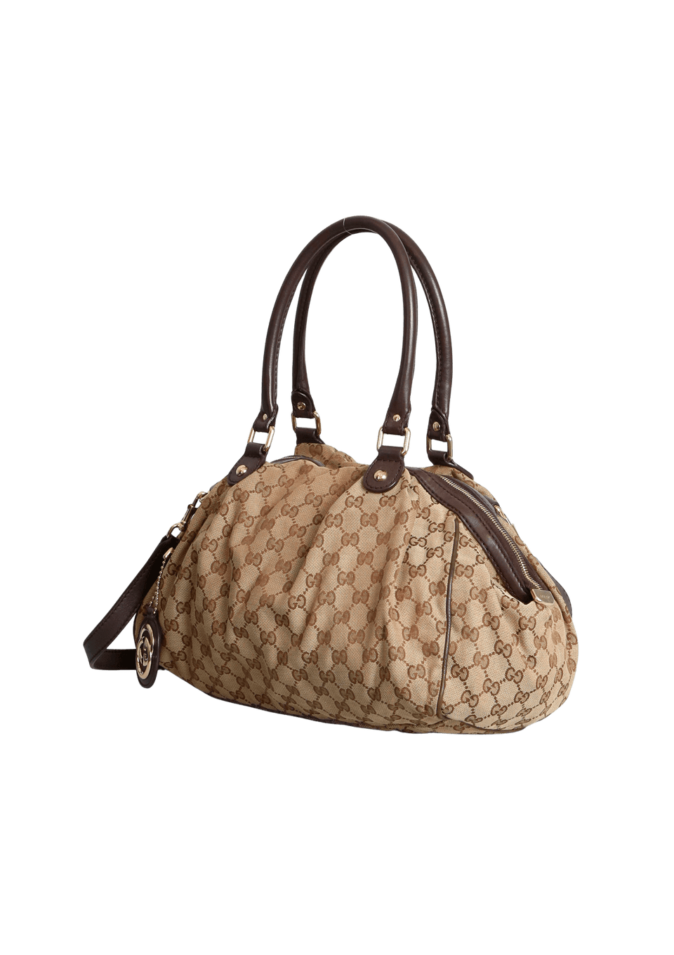 MEDIUM GG CANVAS SUKEY BOSTON BAG