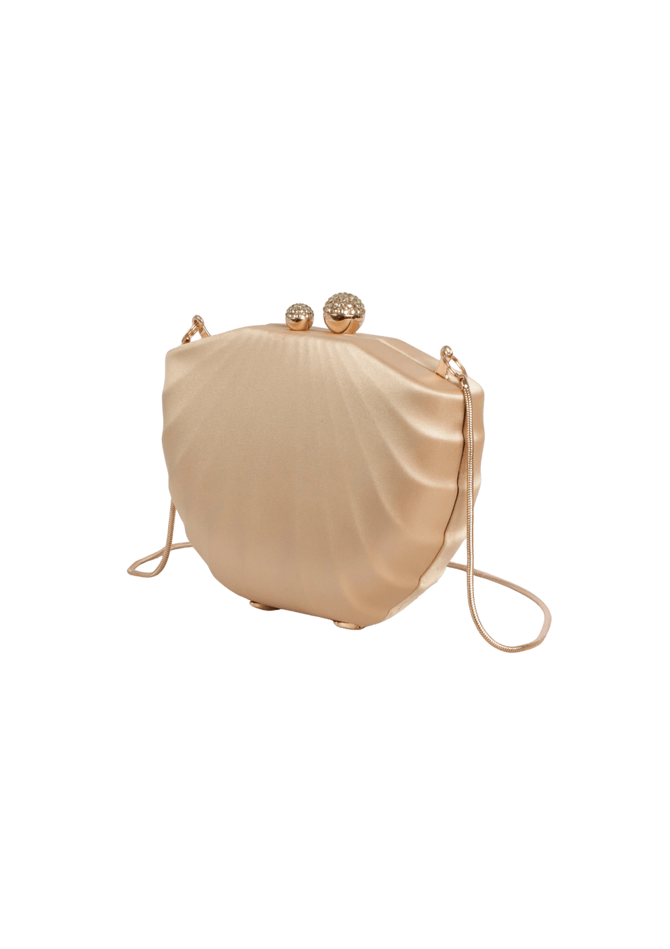 BOLSA CLUTCH EM CETIM CONCHA