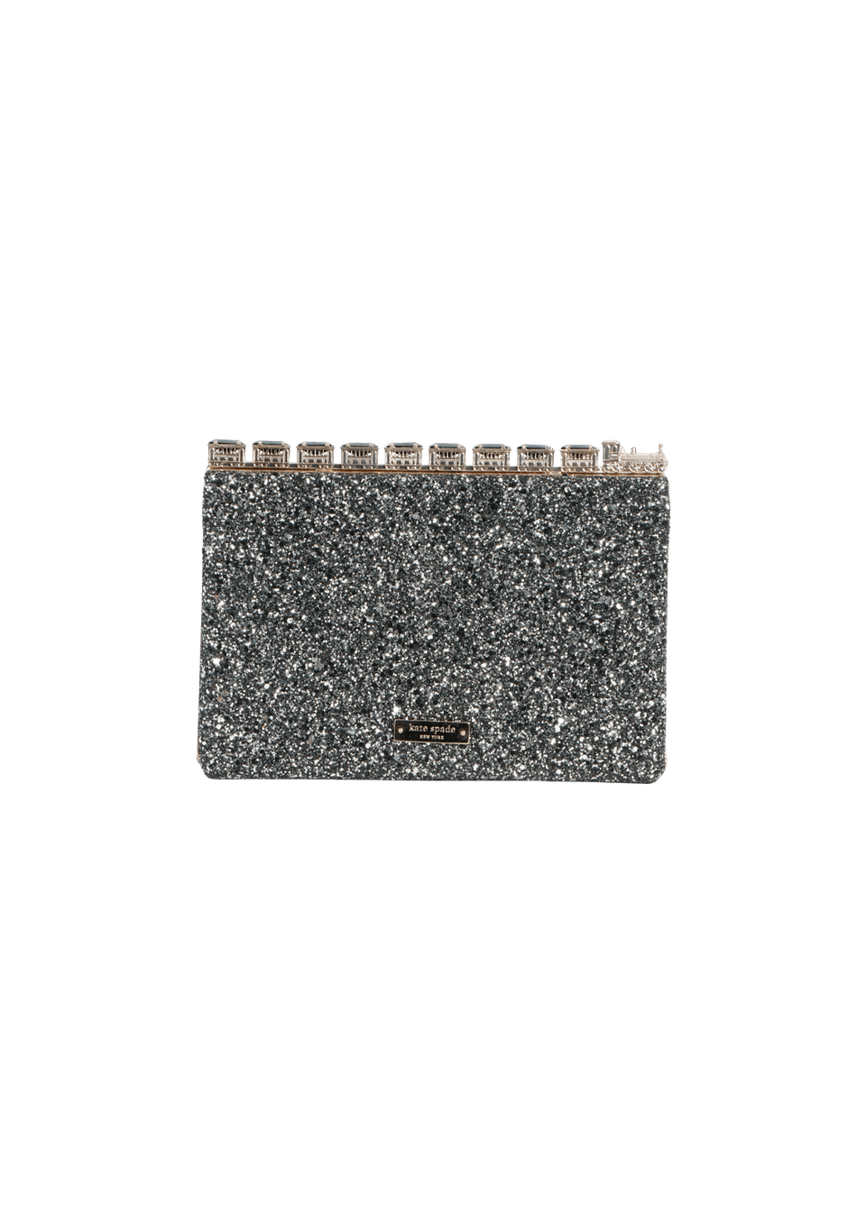 ALL ABOARD EMANUELLE GLITTER CLUTCH