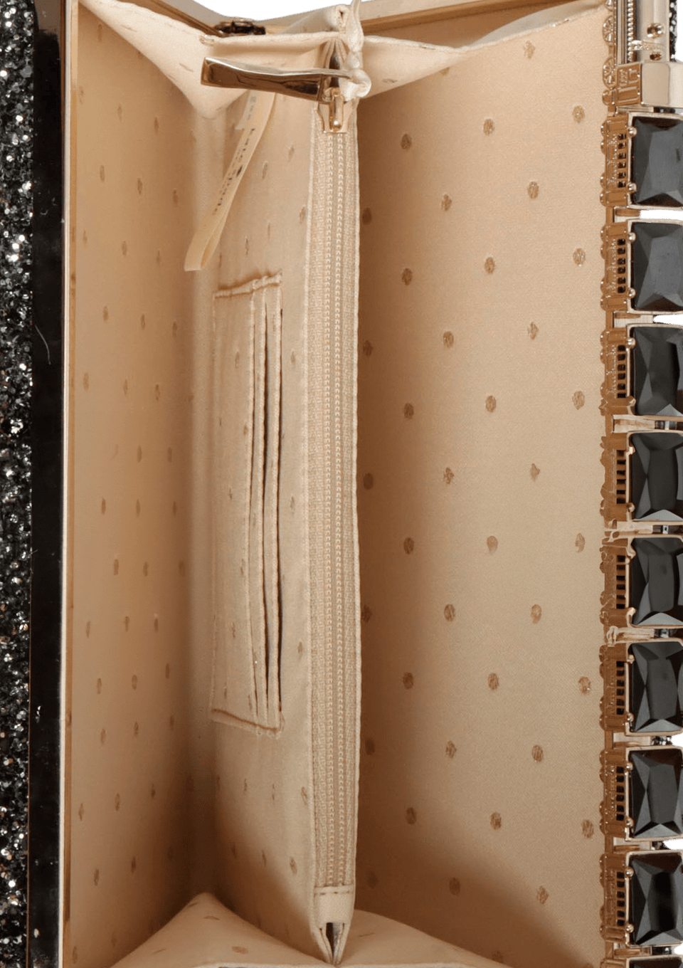 ALL ABOARD EMANUELLE GLITTER CLUTCH