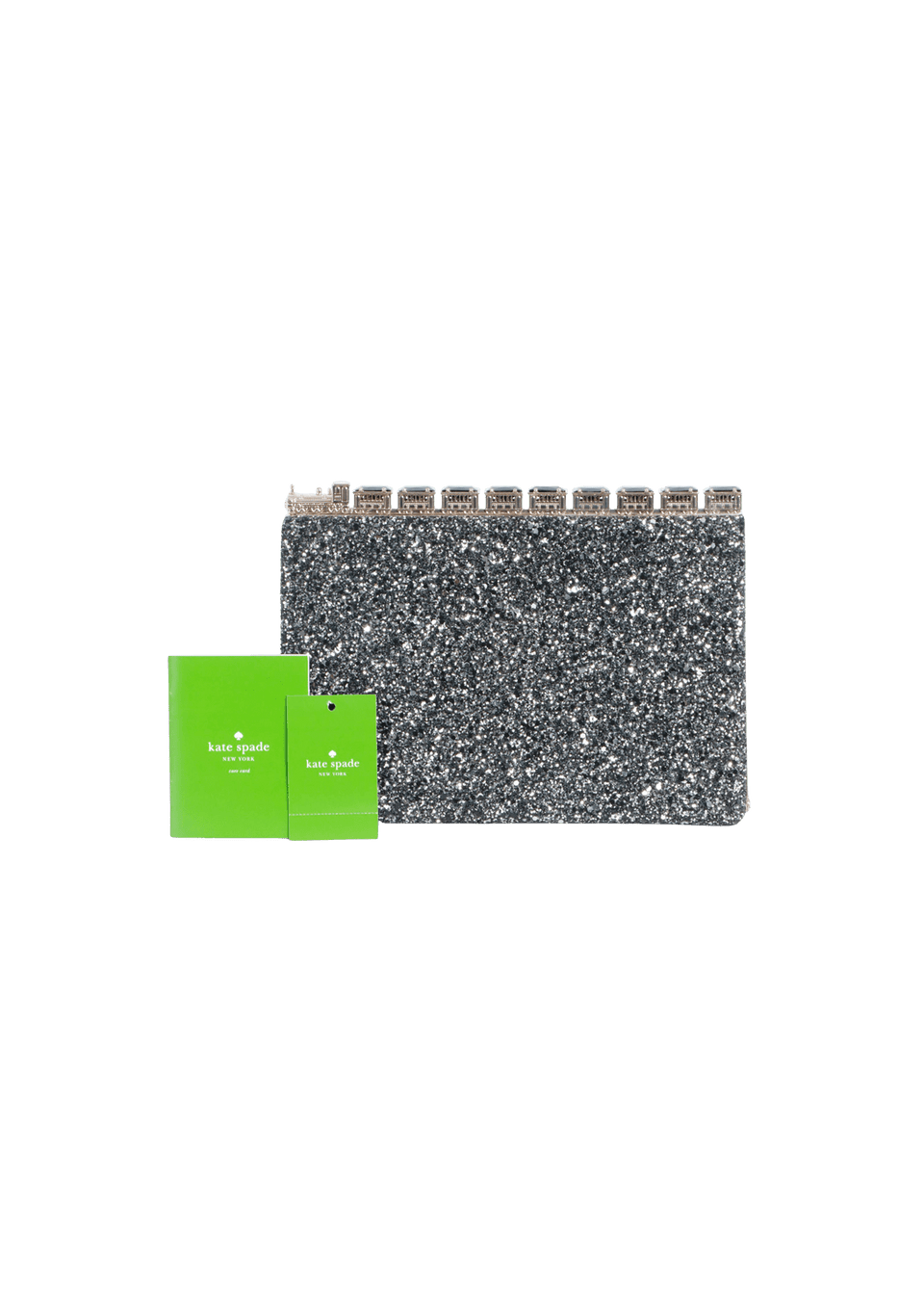 ALL ABOARD EMANUELLE GLITTER CLUTCH