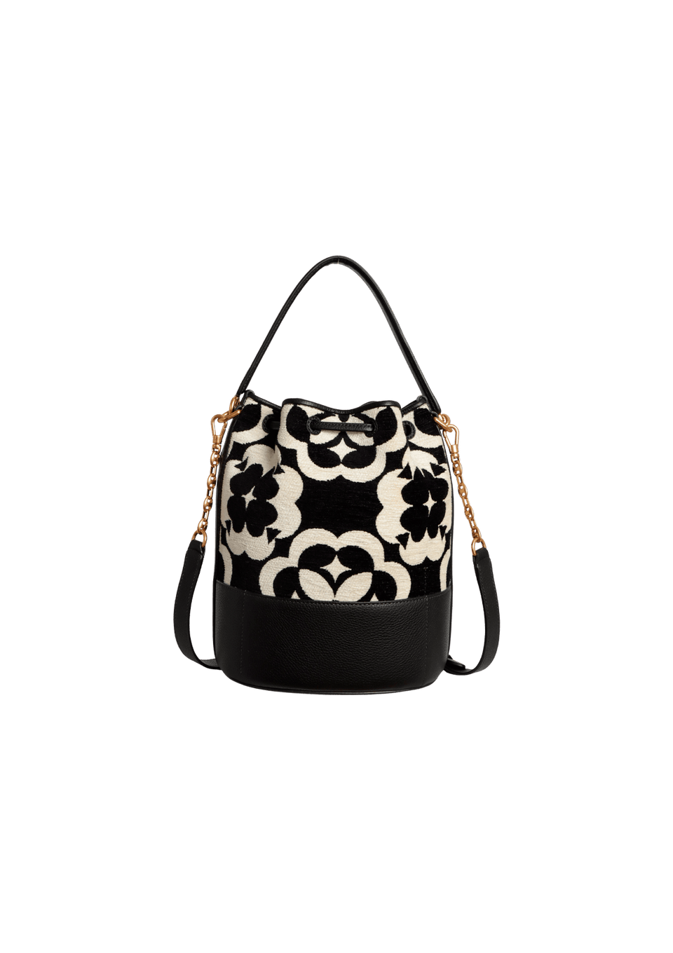 FLOWER MONOGRAM BUCKET BAG