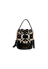 FLOWER MONOGRAM BUCKET BAG