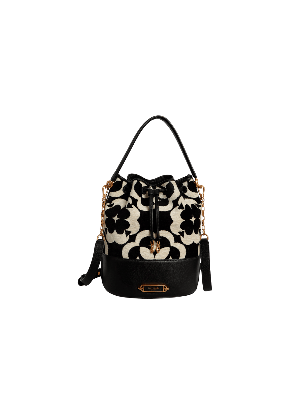 FLOWER MONOGRAM BUCKET BAG