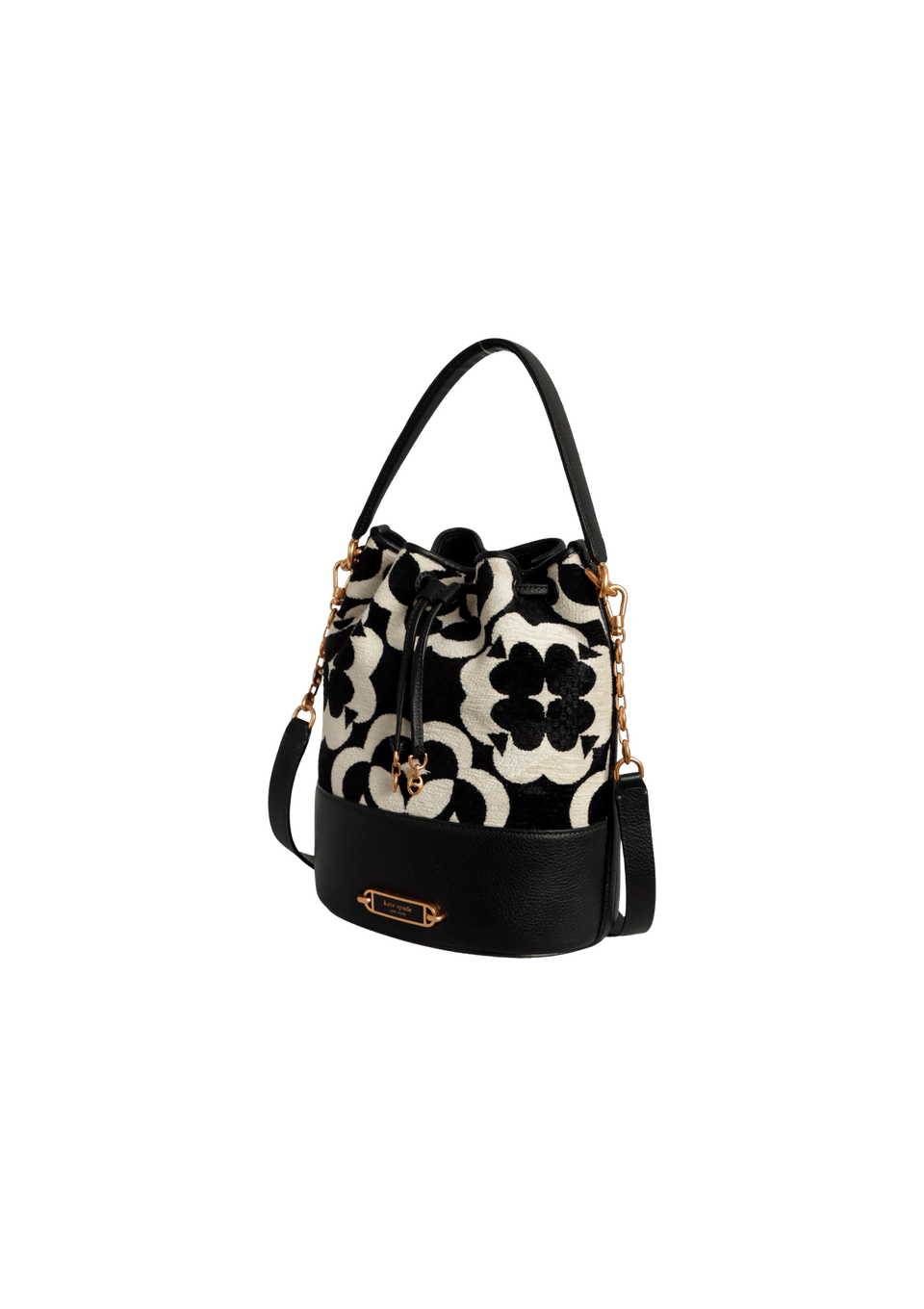 FLOWER MONOGRAM BUCKET BAG