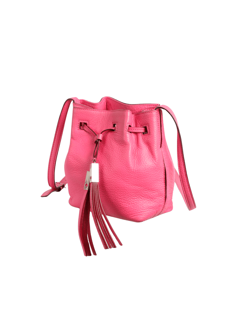 LEATHER BUCKET BAG