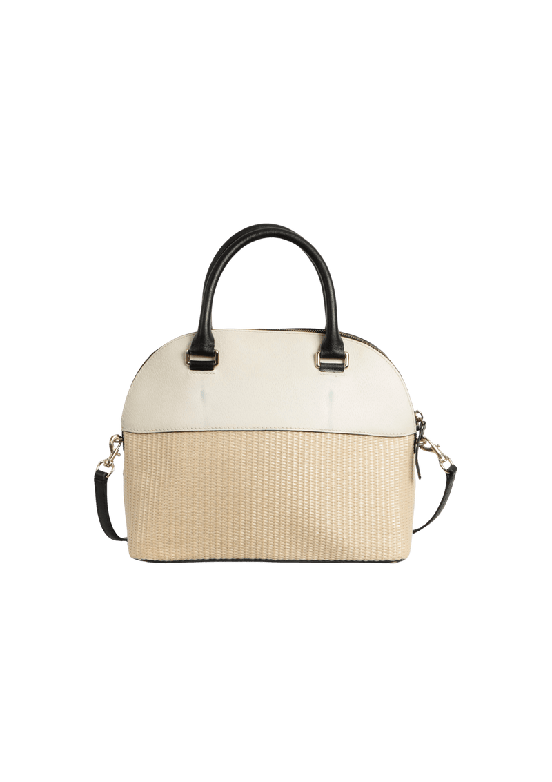 STRAW SATCHEL BAG