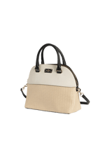 STRAW SATCHEL BAG