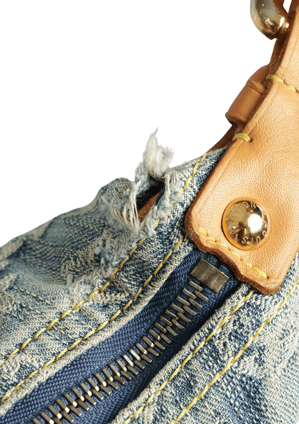 MONOGRAM DENIM BAGGY GM