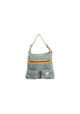 MONOGRAM DENIM BAGGY GM