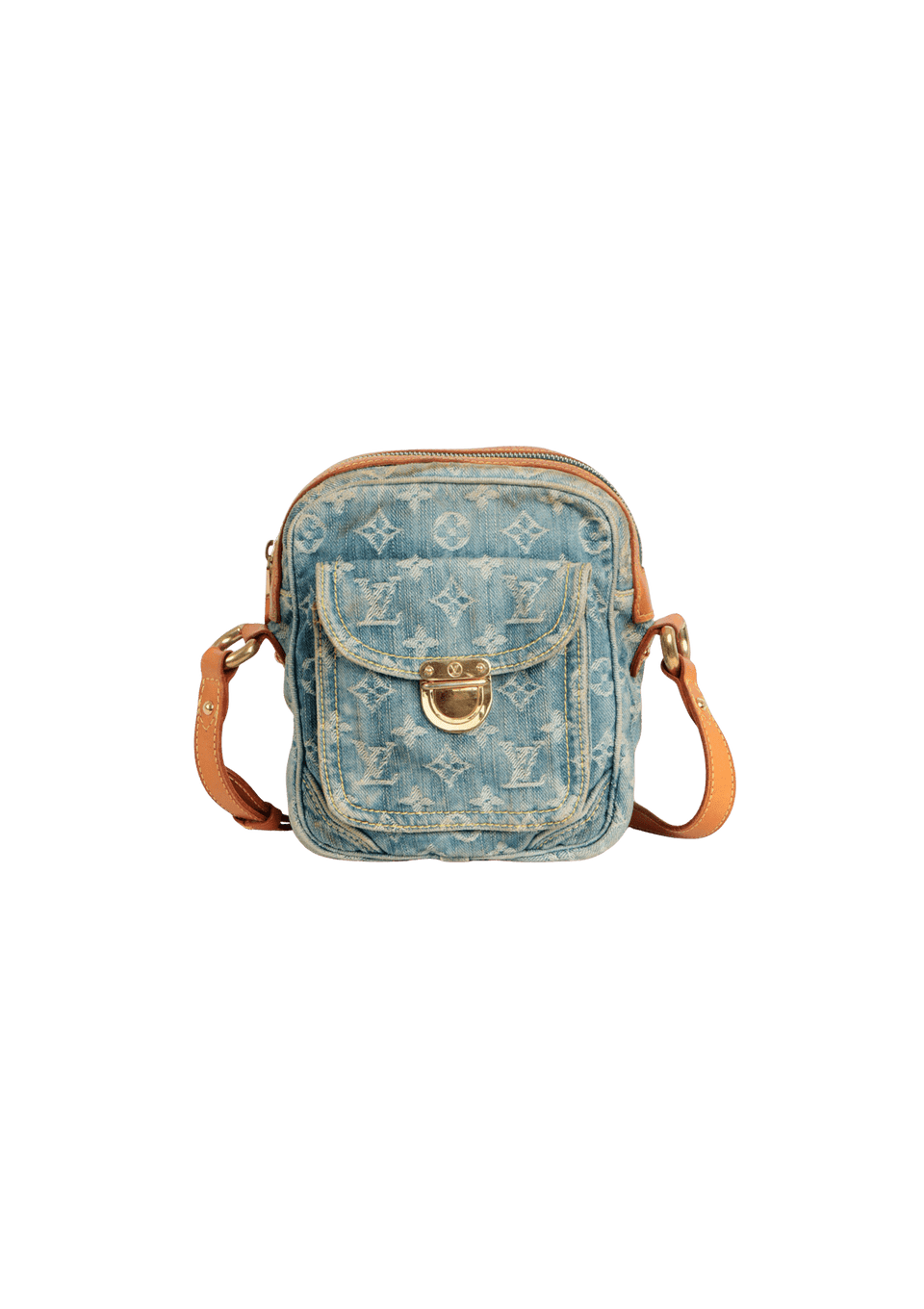 MONOGRAM DENIM CROSSBODY BAG
