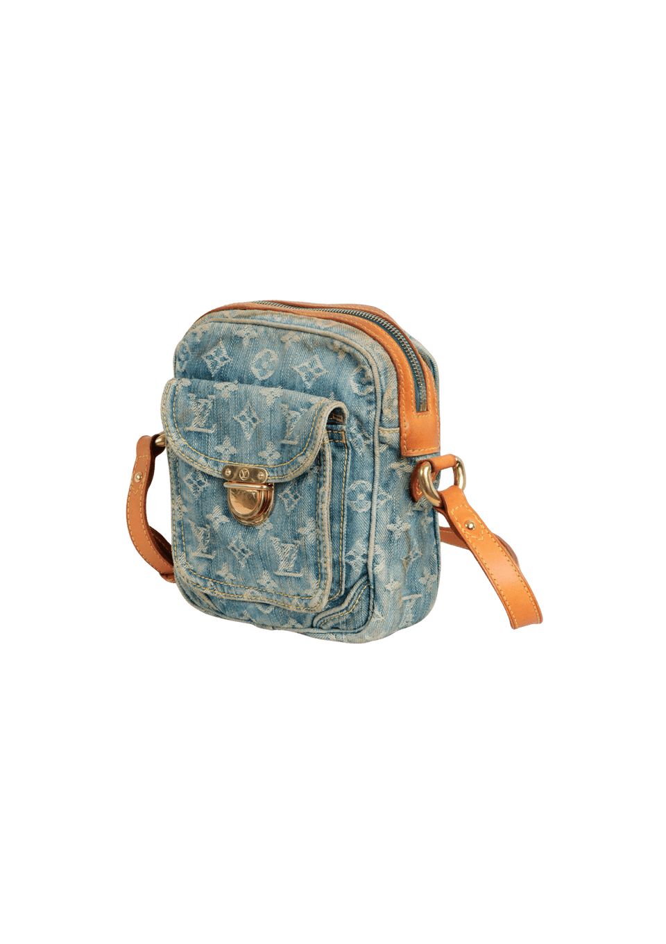 MONOGRAM DENIM CROSSBODY BAG