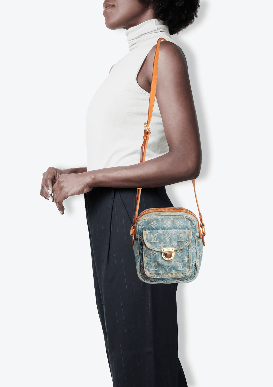 MONOGRAM DENIM CROSSBODY BAG