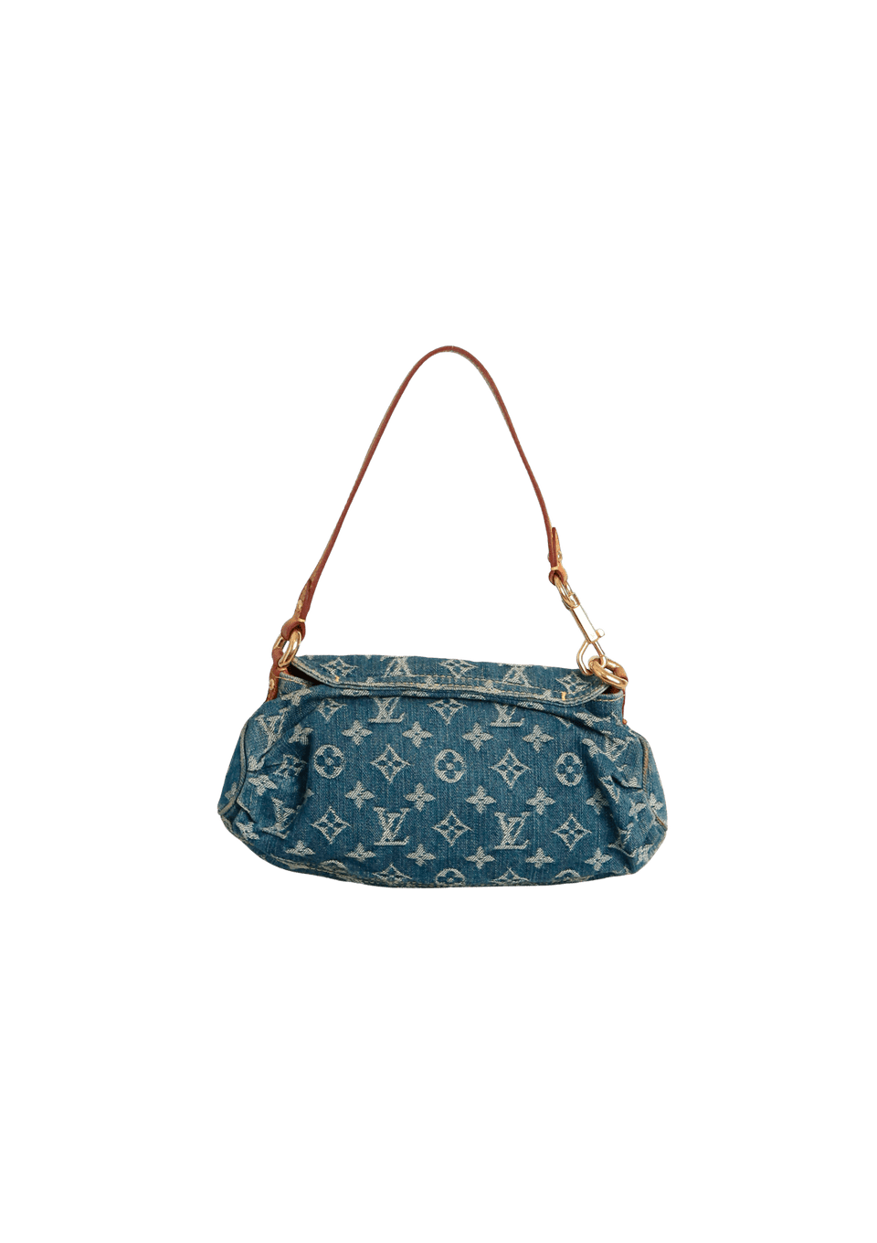 MONOGRAM DENIM MINI PLEATY