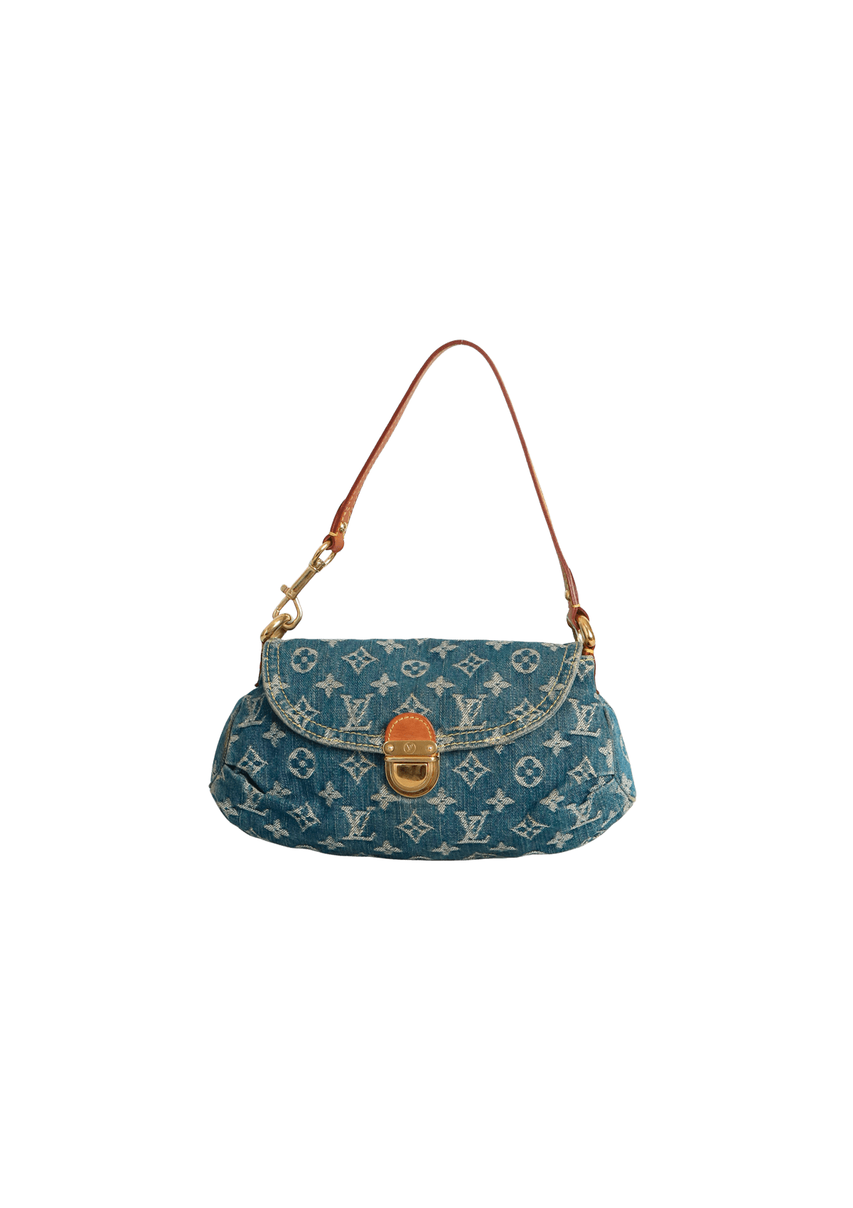 BOLSA LOUIS VUITTON MONOGRAM DENIM MINI PLEATY AZUL ORIGINAL – Gringa