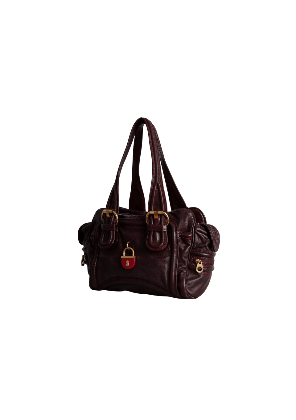 LEATHER HANDLE BAG