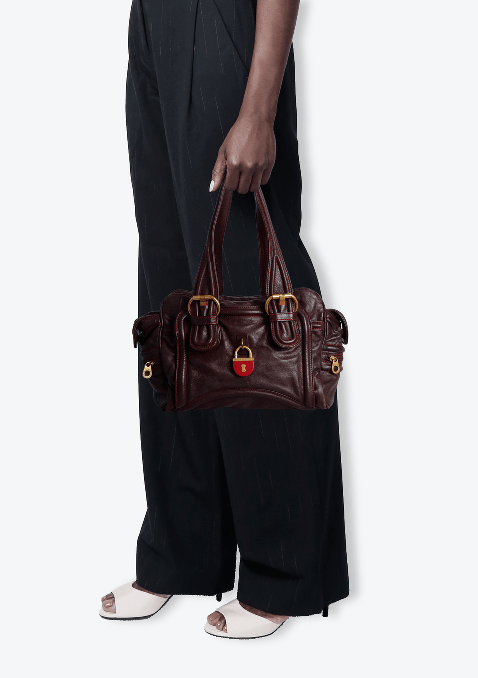 LEATHER HANDLE BAG