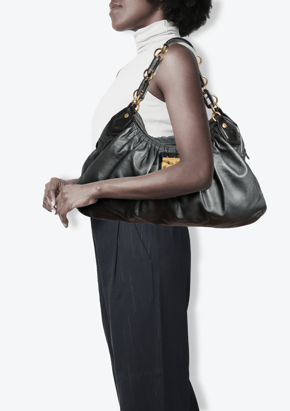 LEATHER HOBO BAG
