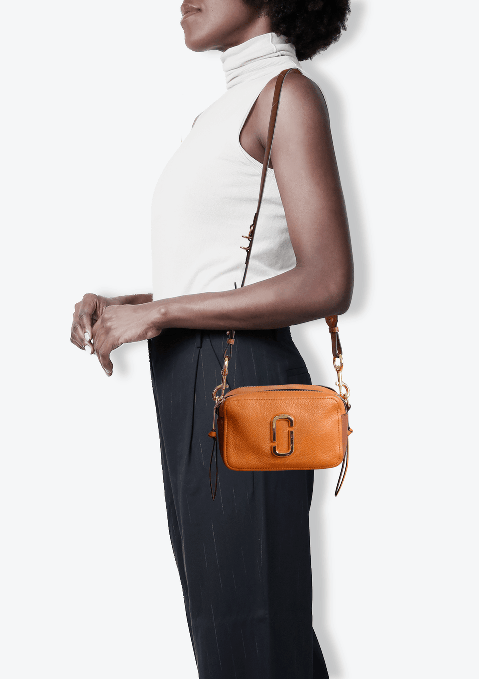 【美品】MARCJACOBS THEQUILTED SOFTSHOT21 BOLSA MARC JACOBS SOFTSHOT 21 BAG CARAMELO ORIGINAL – Gringa
