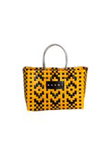 WOVEN PLASTIC TOTE