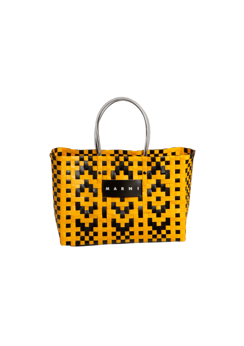 WOVEN PLASTIC TOTE