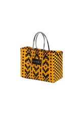 WOVEN PLASTIC TOTE