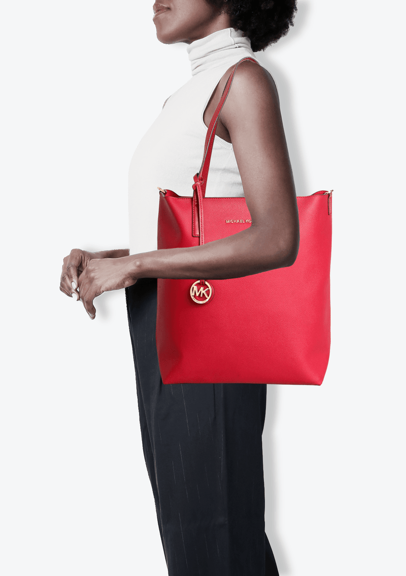 BOLSA MICHAEL KORS HAYLEY TOTE VINHO ORIGINAL Gringa