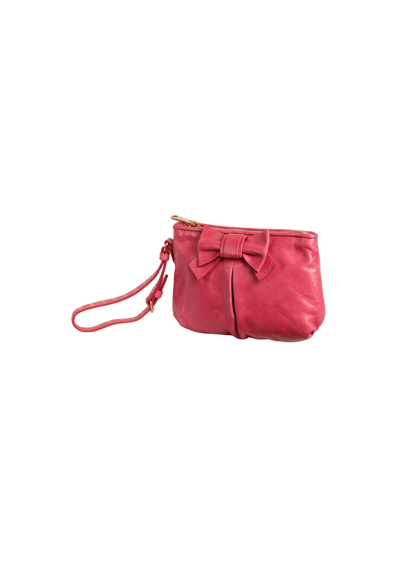 LEATHER WRISTLET