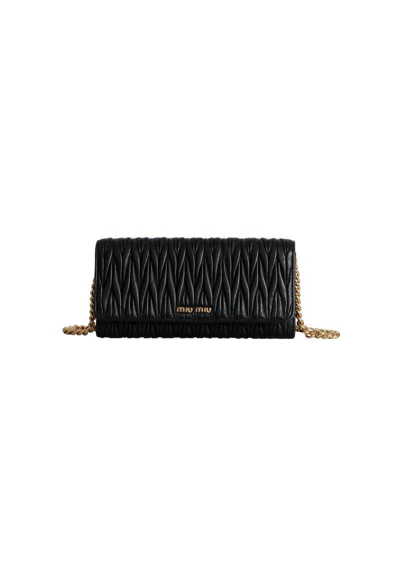 Miu miu matelasse clearance wallet on chain