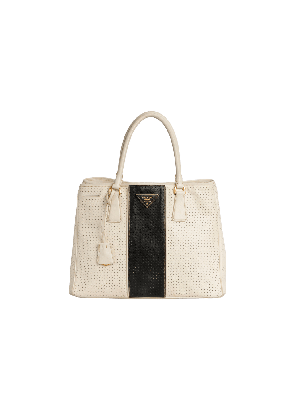 GALLERIA BICOLOR PERFORATED TOTE