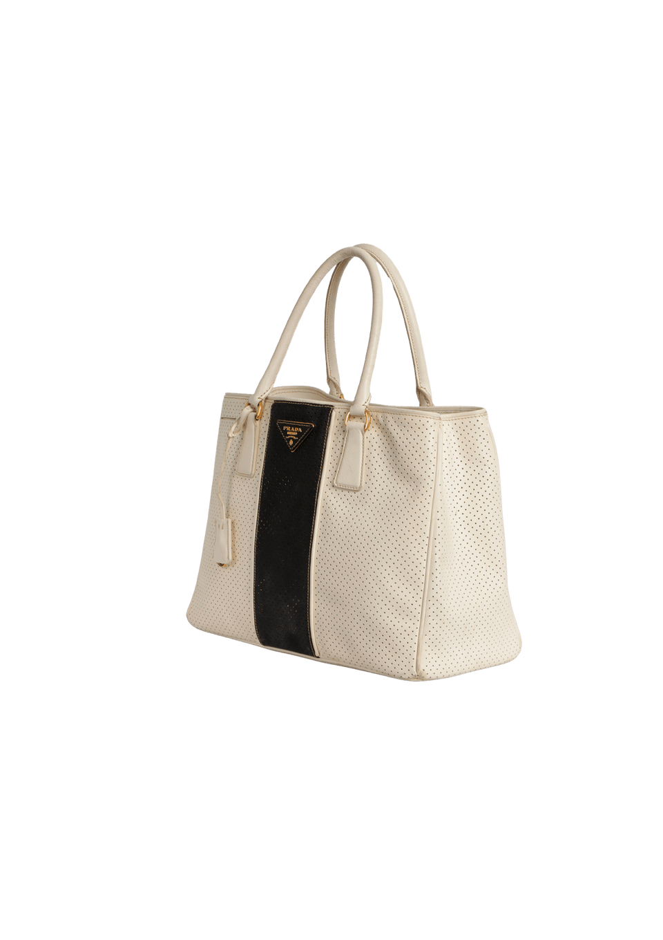 GALLERIA BICOLOR PERFORATED TOTE
