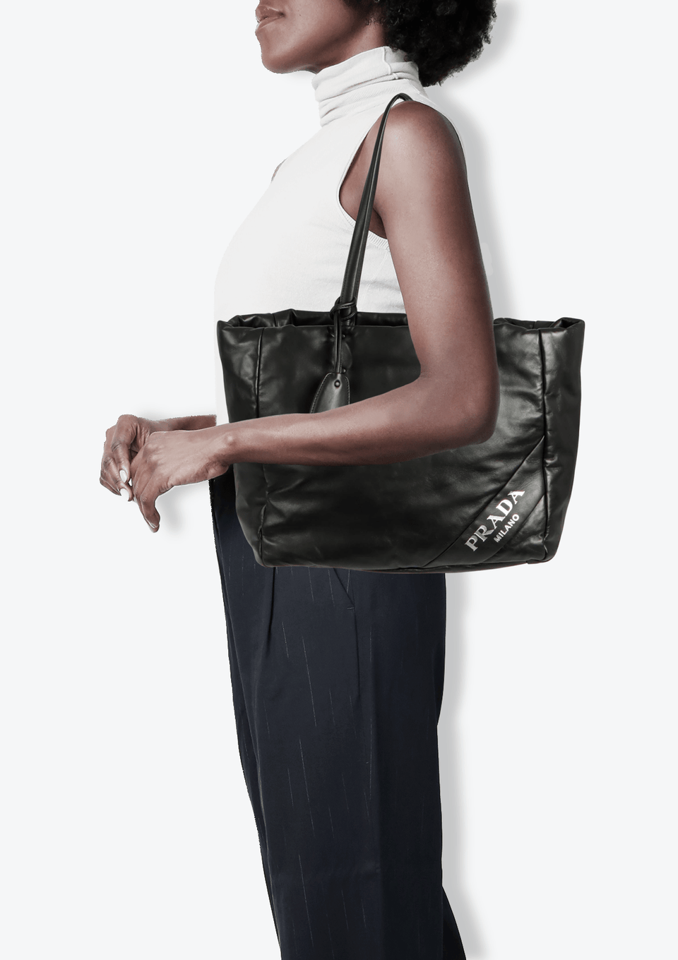 PADDED SHOPPING TOTE BAG