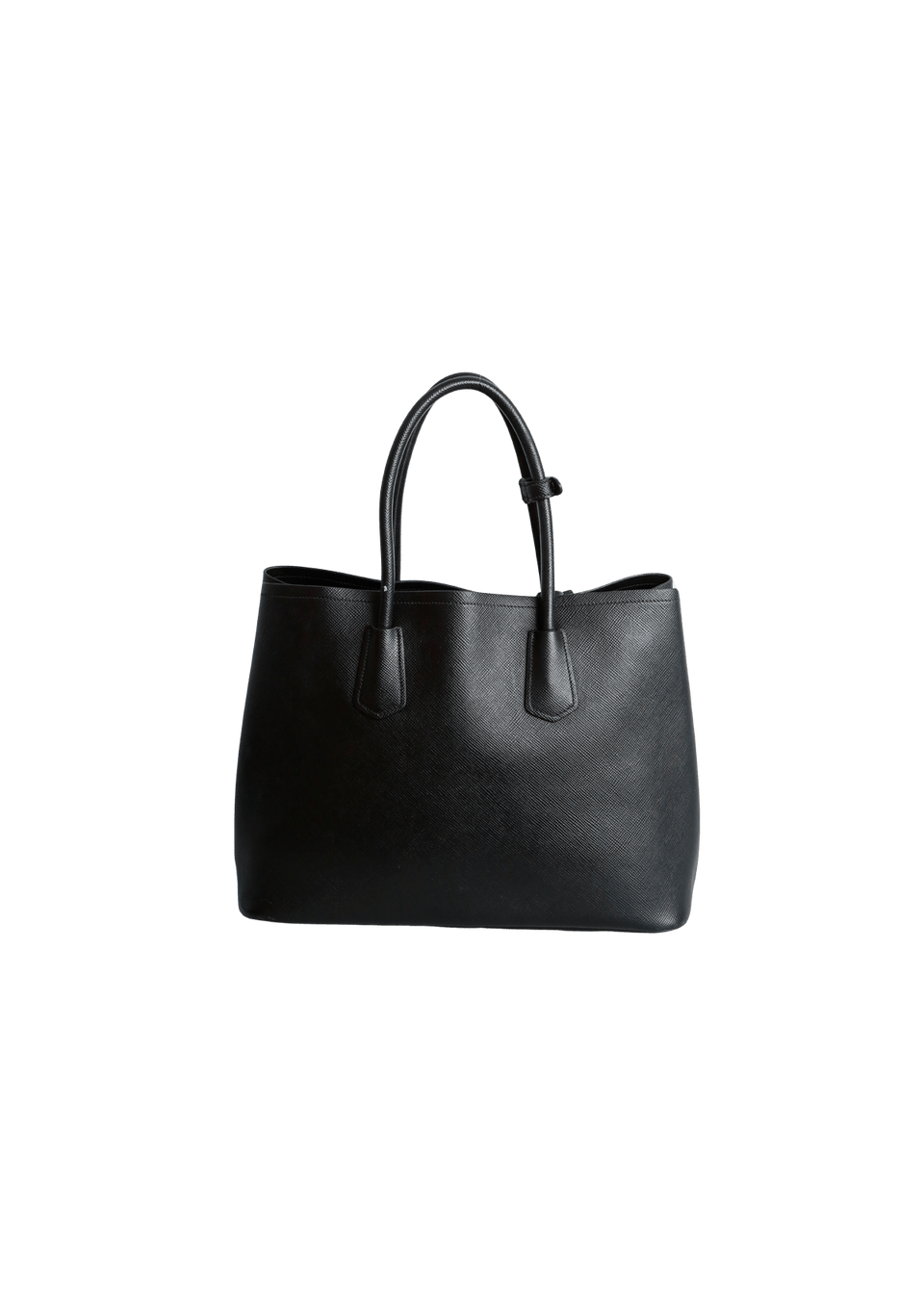 BOLSA PRADA SAFFIANO CUIR DOUBLE TOTE PRETO ORIGINAL – Gringa
