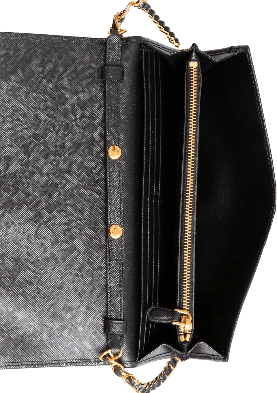 SAFFIANO METAL WALLET ON CHAIN