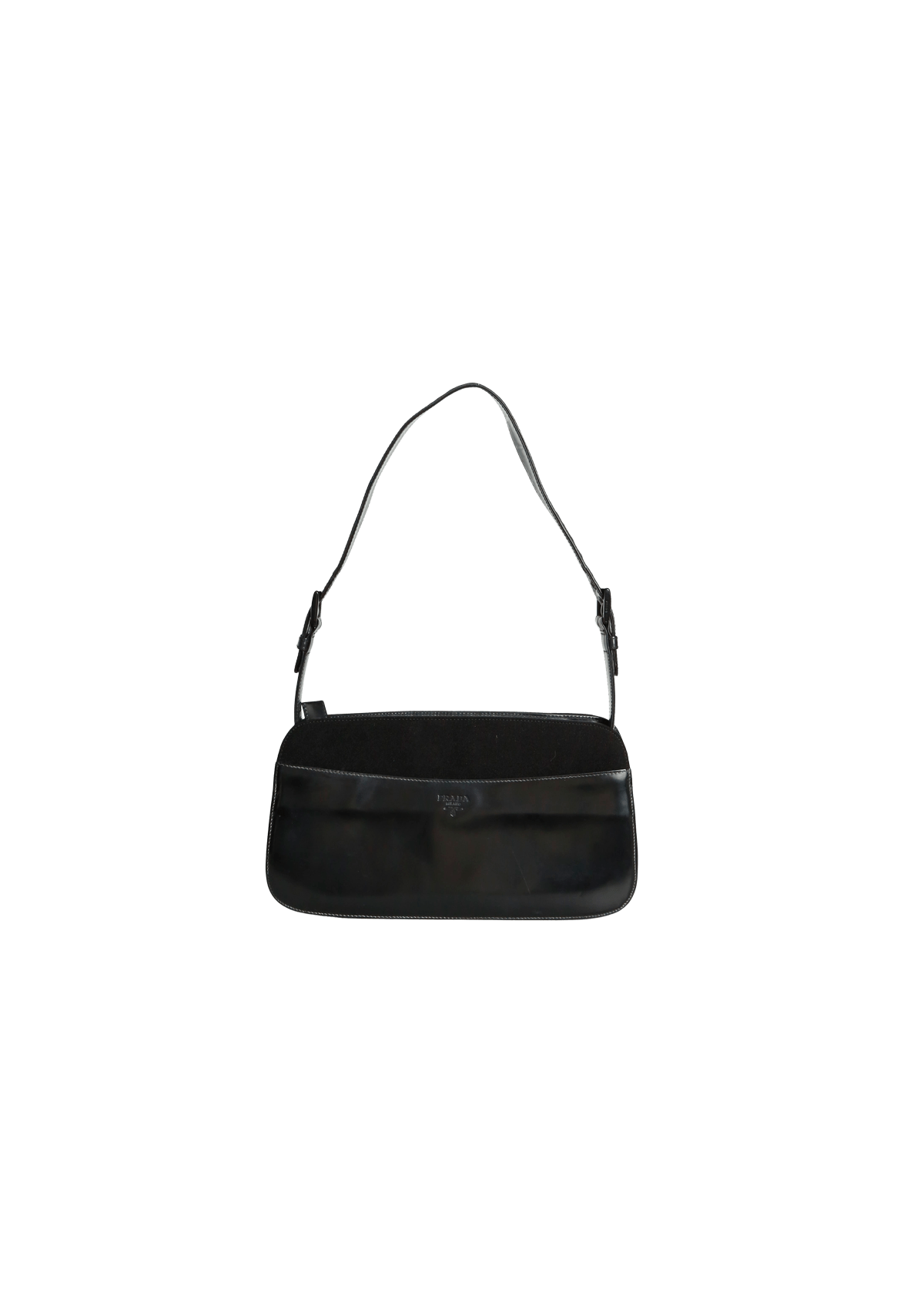 t*e様 Vintage Prada Archive Bag Black Met BOLSA PRADA VINTAGE BRUSHED BAG PRETO ORIGINAL – Gringa