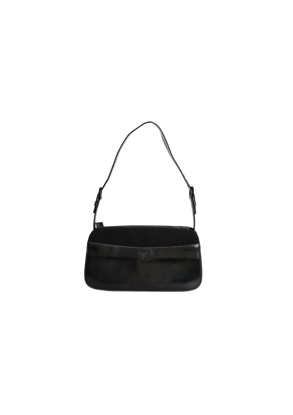 BOLSA PRADA VINTAGE BRUSHED BAG PRETO ORIGINAL – Gringa