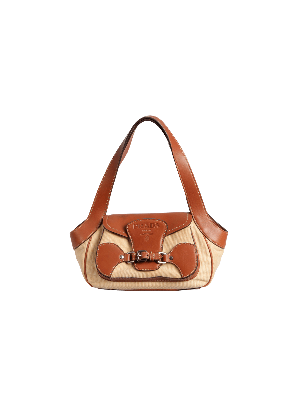 PRADA バッグ 廃盤モデル 極美品 PRADA（プラダ） 極 美品 希少品 三角ロゴ 金具 レザー 本革 テスート