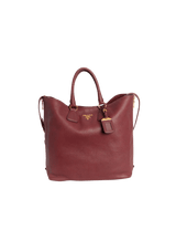 VITELLO DAINO SIDE ZIP SHOPPING TOTE