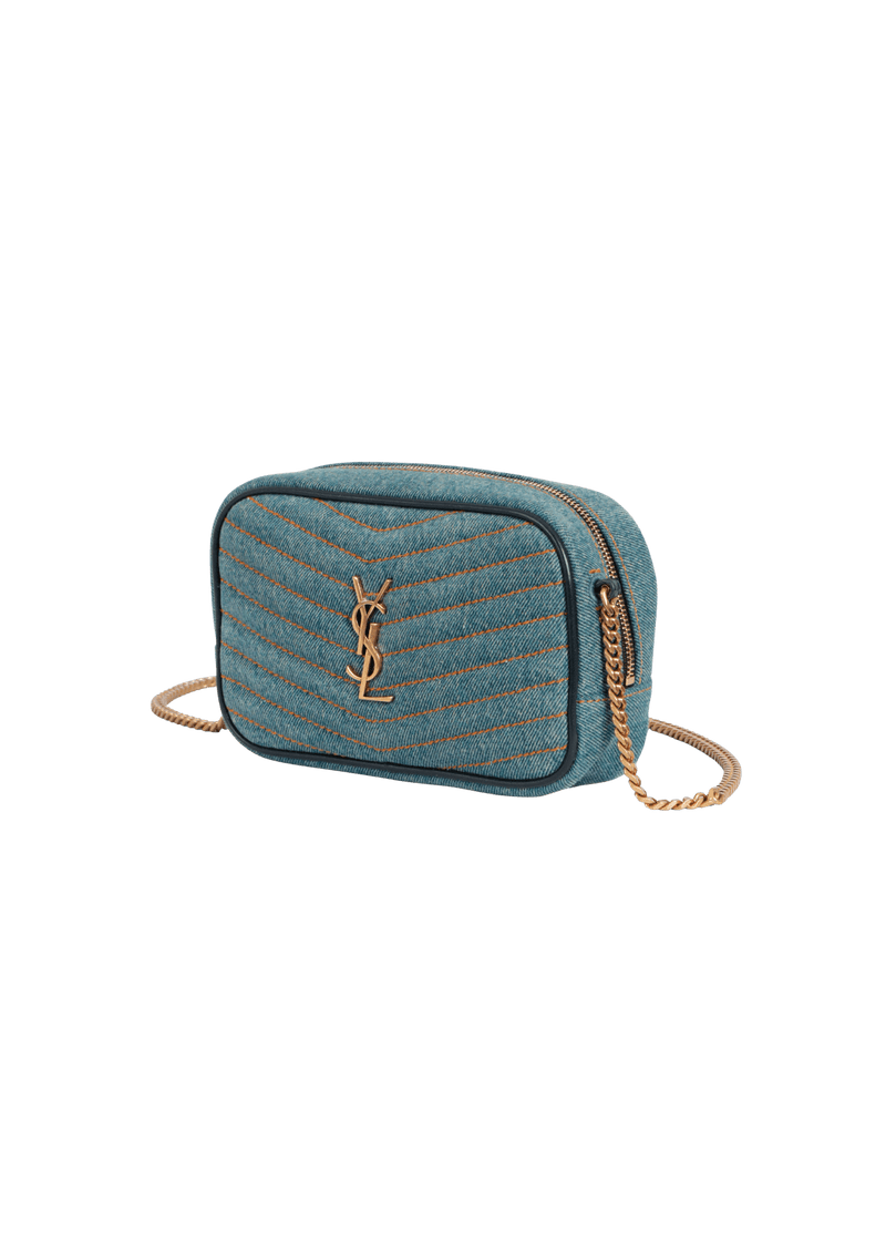 DENIM MINI LOU CAMERA BAG