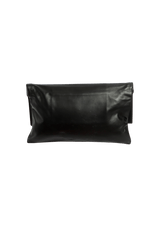 LEATHER FOLD-OVER CLUTCH